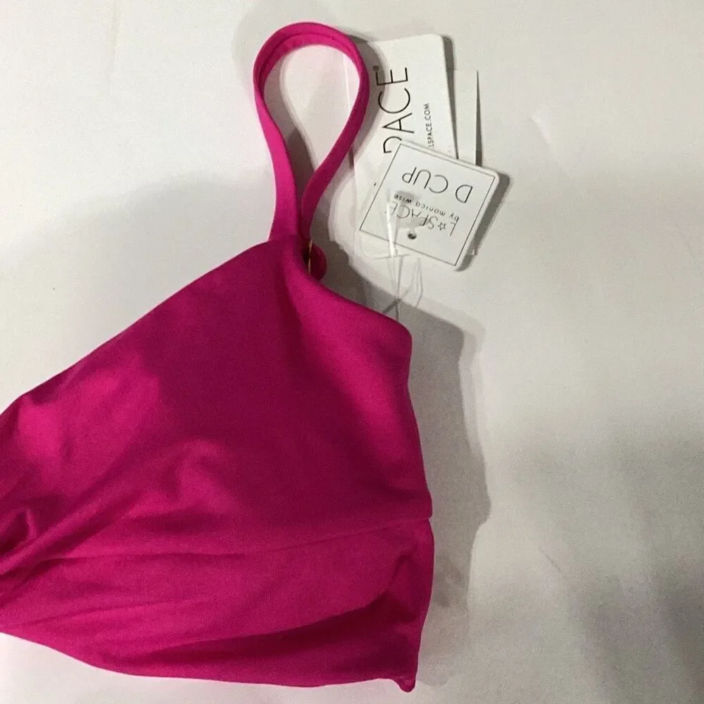 New. L*SPACE Pink D-cup bikini set. D-cup/small. Retails $209